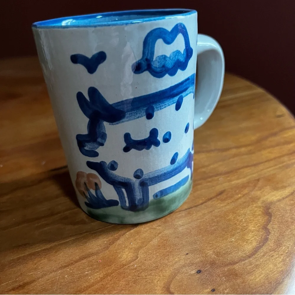 M.A. Hadley Country Scene Pig Mug - Picture 1 of 5
